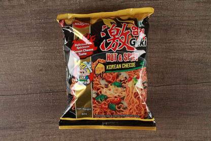 Nissin HOT & SPICY KOREAN CHEESE NOODLES Instant Noodles Vegetarian