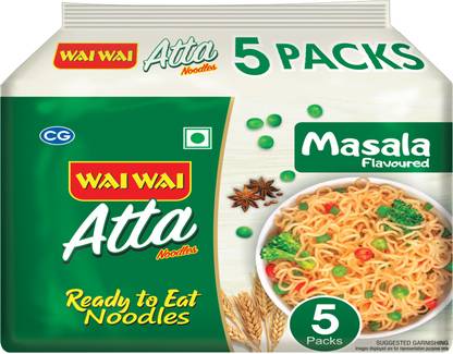 Wai Wai Atta 5 IN 1 18 pkt Instant Noodles Vegetarian