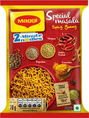 Maggi 2 Minute Special Masala Instant Noodles Vegetarian