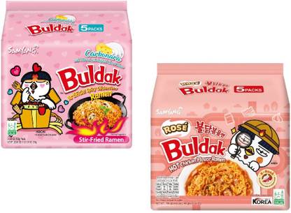 Samyang SAM-Rose&Carbo-PK10 Instant Noodles Non-vegetarian