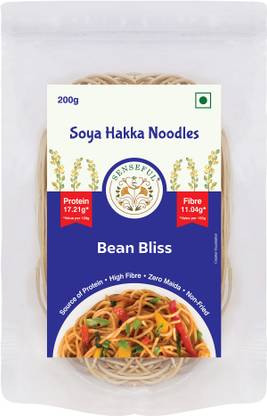 SENSEFUL Soya Hakka Noodles - High Fibre, Rich in Protein, Zero Maida & Non-Fried Hakka Noodles Vegetarian