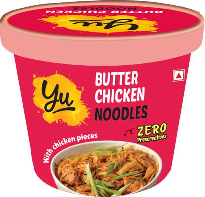 Yu Butter Chicken Cup - Contains Real Chicken Ready To Eat No Preservatives Instant Noodles Non-vegetarian