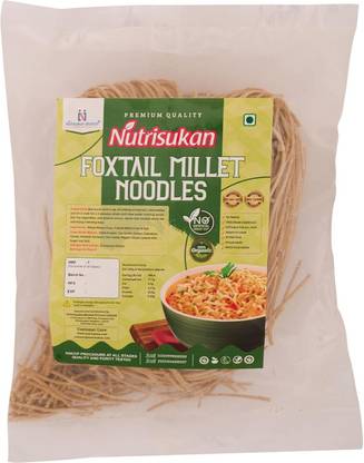 Nutrisukan Foxtail Millet Noodle | MSG-Free | Maida-Free | No Junk | Rich in Protein Instant Noodles Vegetarian