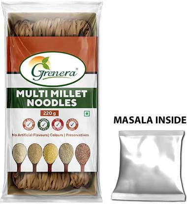 Grenera Healthy Multi Millet Easy & Ready to Cook Noodles | No Maida | No Preservatives Instant Noodles Vegetarian