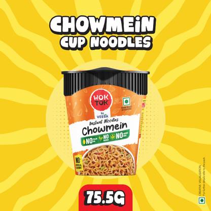 VEEBA Instant Noodles Chowmein (no Maida,No palm oil, No Added MSG) Instant Noodles Vegetarian