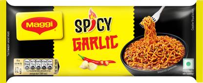 Maggi 2-Minute Spicy Garlic Noodles Instant Noodles Vegetarian