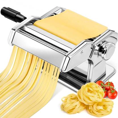 Parthan enterprice Adjustable Thickness Settings Pasta Maker Machine with Pasta Roller and Cutter Pasta Maker