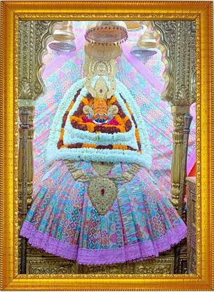 Framewave Khatu Shyam Ji Photo Frame / Baba Shyam Ji / Full HD 5" × 7" Religious Frame
