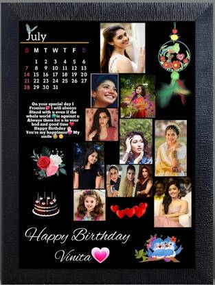 SL GIFTS Wood Wall Photo Frame