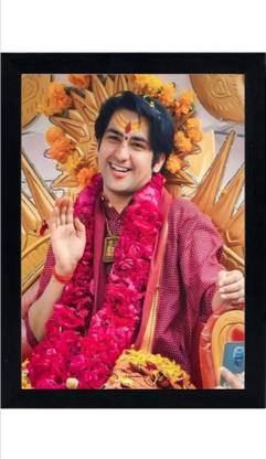 Framewave Dhirendra Krishna Shastri / Bageshwar Dham Sarkar / Full HD Photo Frame 5" x 7" Religious Frame