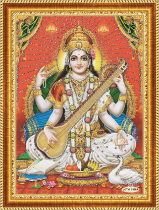 craftery Mata Saraswati 30 inch Digital