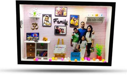 khushi kart Wood Table Photo Frame