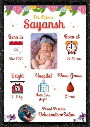 SL GIFTS Wood Wall Photo Frame