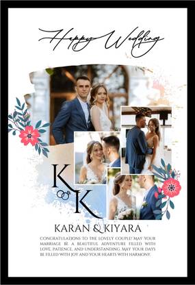 Akansha Gifting Wood Wall Photo Frame