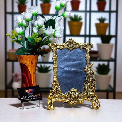 WORLDOFCRAFT Gold-plated Table Photo Frame