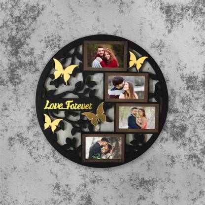 Color Splash Wood Wall Photo Frame