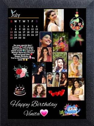 SL GIFTS Wood Wall Photo Frame