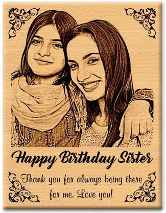 Magic Laser art Wood Table Photo Frame