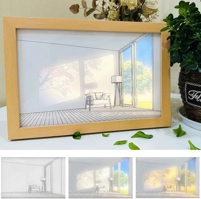EITHEO Glass Table Photo Frame