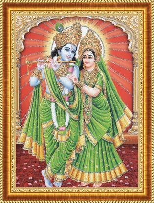 craftery Radha Krishna 34 inch Digital