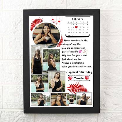 MAKEPHOTOGIFTS Wood Wall Photo Frame