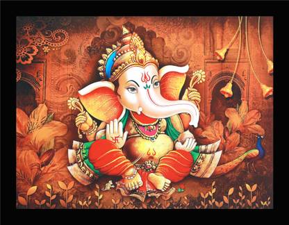 lyrarts ganesha Religious Frame