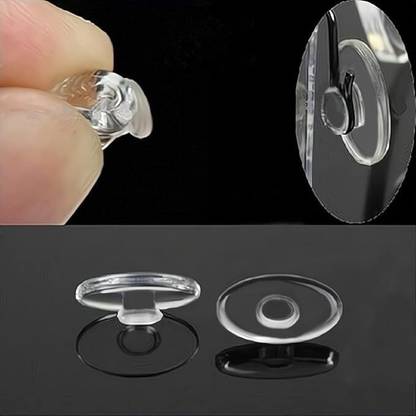 sugra Eyeglasses Nose Pads,5 Pairs Push-in Glasses Nosepads,13mm Soft Silicone Push In Nose Pad