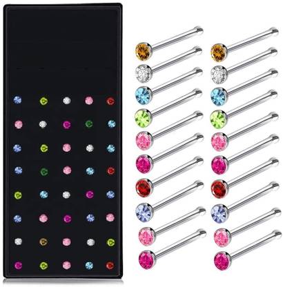 ADF Crystal Nose Stud Set