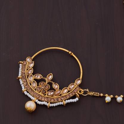 GC PREMIUM JEWELLERY Brass Nathiya