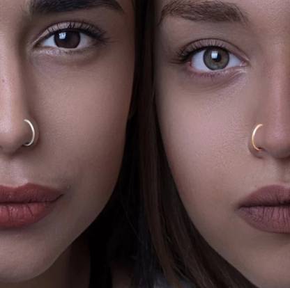 Renu Creations Gold-plated Plated Alloy, Brass, Metal Nose Ring