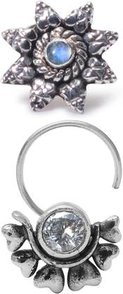 jsag Sterling Silver Plated Sterling Silver Nose Stud