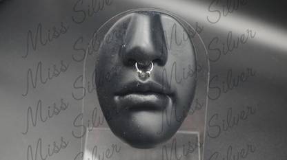 MMJEWLLERY Silver Plated Sterling Silver Nose Stud