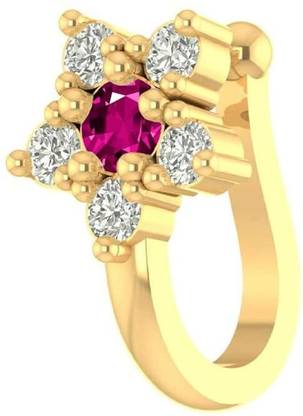 THANU'S CRAFT Crystal Gold-plated Plated Metal Nose Stud