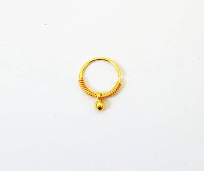 RENU CREATION Gold-plated Plated Brass, Metal, Alloy, Stone Nose Stud