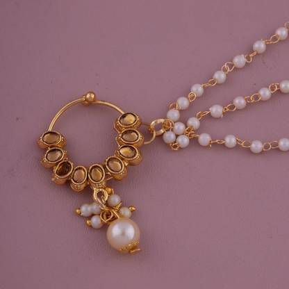 GC PREMIUM JEWELLERY Brass Nathiya