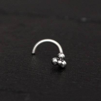MMJEWLLERY Silver Plated Sterling Silver Nose Ring