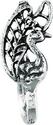 MEENAZ Silver Plated Copper, Sterling Silver, Brass Nose Ring