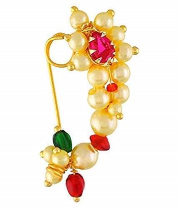 bhumi creation Silver Nose Ring
