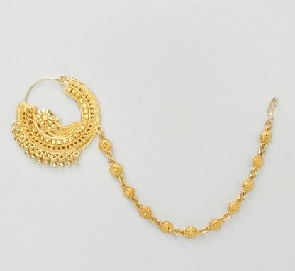 Sherly fashion Gold-plated Plated Brass Nathiya