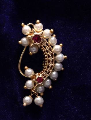 mycoh Cubic Zirconia Gold-plated, Gold-plated Plated Brass Nose Ring Set