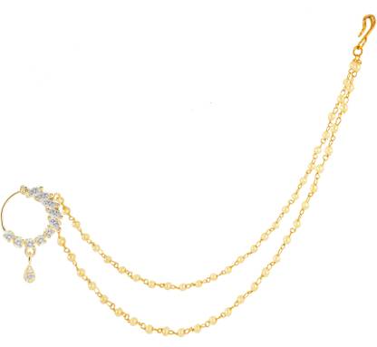 GEMRON JEWEL Diamond Rhodium Plated Alloy Nathiya