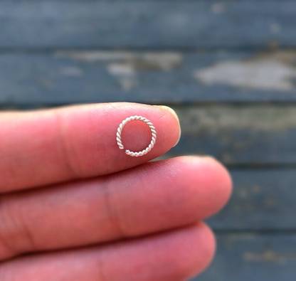 MMJEWLLERY Silver Plated Sterling Silver Nose Ring