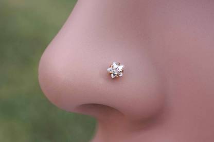 Fashionhub Diamond Gold-plated Plated Alloy Nose Stud