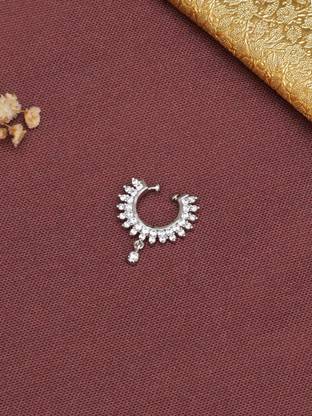 MALIFIONNA Silver Plated Alloy Nose Ring