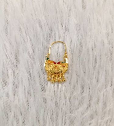 GramGold Gold-plated Plated Brass Nathiya