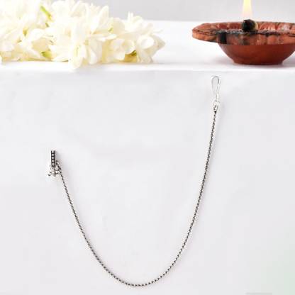 Voylla Silver Plated Brass Nose Ring