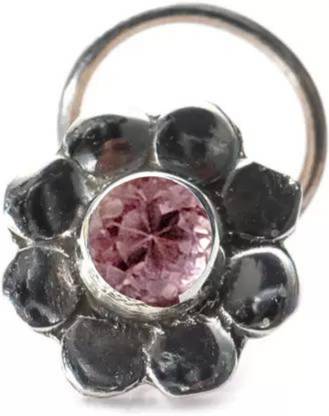 jsaj Quartz Sterling Silver Plated Sterling Silver Nose Ring