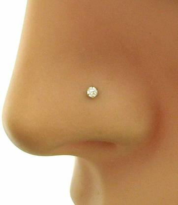 Renu Creations Cubic Zirconia Stainless Steel Nose Stud