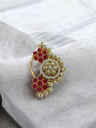 GG JEWELS Gold-plated Plated Brass Nose Stud