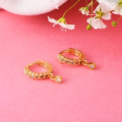 Maan Ruby Gold-plated Plated Brass Nose Ring